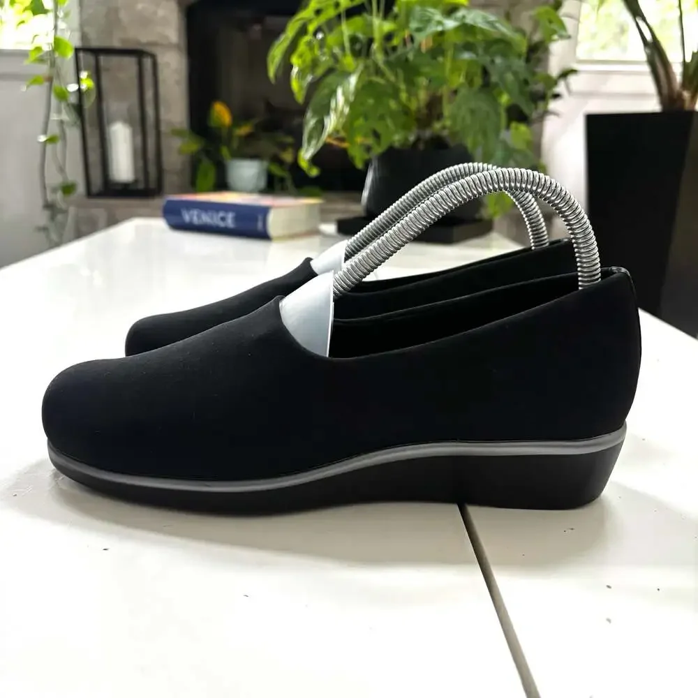 SAS Bliss Slip-On Comfort Wedge Shoes in Black Womens Size 7 - Picture 3 of 7